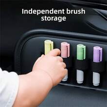 1件装车载收纳袋 - 安装简便，经久耐用，可折叠设计，安全稳固地收纳整理物品，通用型汽车内饰装饰，车载收纳整理器，车辆收纳，紧凑型收纳袋，结构坚固，车主适用 - 彩色 - 查看 4