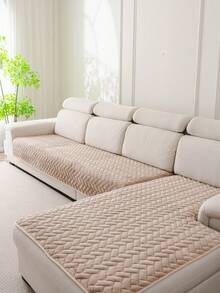 1 pieza Cojín de sofá de terciopelo de leche rectangular, estilo bohemio, elaborado en jacquard, cálido para el invierno, apto para mascotas, protector de muebles, se adapta a sofás de 1/2/3/4 plazas, lavable a máquina/a mano, adecuado para sala de estar, dormitorio, sofá de oficina