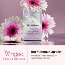 Winged Wellness Hot Momma Menopause Supplements For Women - Hormone-Free Menopause Relief Support For Hot Flashes &Amp; Night Sweats With Chaste Tree Berry, Multivitamins &Amp; More - 60 Vegan Capsules - Flavor NameA - 查看 2