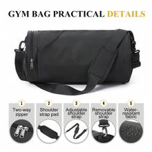 Mode Fitness Tasche für Herren, kleine zylindrische Reisetasche, handliche Reisetasche, umgehängte Eimertasche, Damen Lässig Messenger Tasche, leichte und einfache Schwimm-Tasche, Gym leichte Aufbewahrung Umhängetasche Reisetasche, Nass-Trocken-Trennung Sport-Tasche, spezielle wasserdichte Aufbewahrungstasche für Training Umhängetasche, Sporttasche.