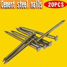 مسامير فولاذية مطلية بالزنك سميكة وطويلة للخرسانة والإسمنت، بألوان بيضاء/ملونة، مسامير فولاذية سميكة وطويلة للاستخدام الجماعي - الأسود - مشاهدة 4