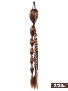1 Pc Lantern Bubble Ponytail Rubber Band Style 18 Inch Sweet And Cool Bubble Ponytail Synthetic Heat-Resistant Fiber Wig Suitable For Girls Daily Holiday Wear - Multicolor - View 12
