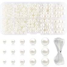 863pcs/417pcs/812pcs/1010pcs Bracelet Beads Making Kit, DIY Pearl Elegant Fashion Crystal Jewelry Supplies, Holiday Party Gift - Imitation Pearl Style 7 - View 18
