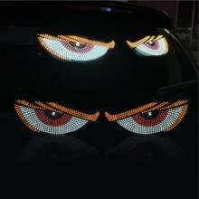 2pcs Car Windshield Devil Eye Lights - USB LED Car Ambient Lights, 11 Dynamic Modes - Plug And Play, Easy Installation - Devil Eye Daytime Running Lights For SUV, Truck, RV - Cool Blue Decorative Lights For Interior/Exterior Decor - Waterproof, Suitable For Most Cars/SUVs And Other Vehicles - 彩色 - 查看 13