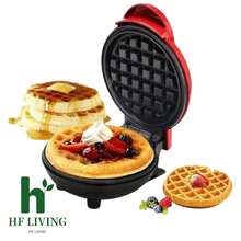 Buena Calidad 3 diferentes máquinas mini para Desayunos y Snacks – Máquina de Donas, Máquina de corazones Waffle y Máquina para carne de Hamburguesa Casera, Aparatos de Cocina Multifuncionales, Prepara tus comidas de manera más rápida y fácil - ROJO - Ver 9