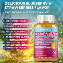 Creatine Monohydrate 8000mg Gummies With BCAA, L-Carnitine, Taurine &Amp; Vitamin B12 - Pre Workout Supplement For Muscle Growth, Strength &Amp; Energy - Pineapple Flavor Gummies, 180 Count For Men &Amp; Women - Tên hương vị B - Xem 3