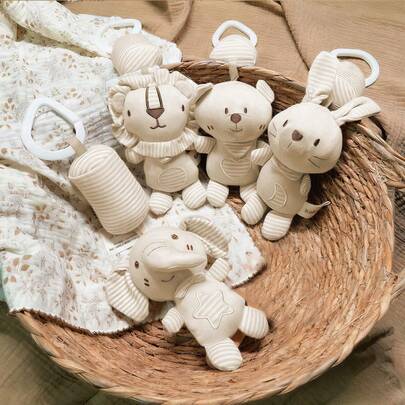 1 sztuka, mobilna zabawka dla chłopca i dziewczynki z motywem dzwonków wietrznych, którą można chwytać, żuć i uspokajać pluszowym dzwonkiem wietrznym, idealna na prezent dla noworodków