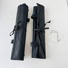 Portable Hanging Design Large Capacity Transparent Plastic Slot Foldable Multi-Section Gaming Pad Storage Bag - Black - View 5