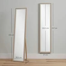 HOMCOM Floor & Full Length Mirrors - 銀色 - 查看 8