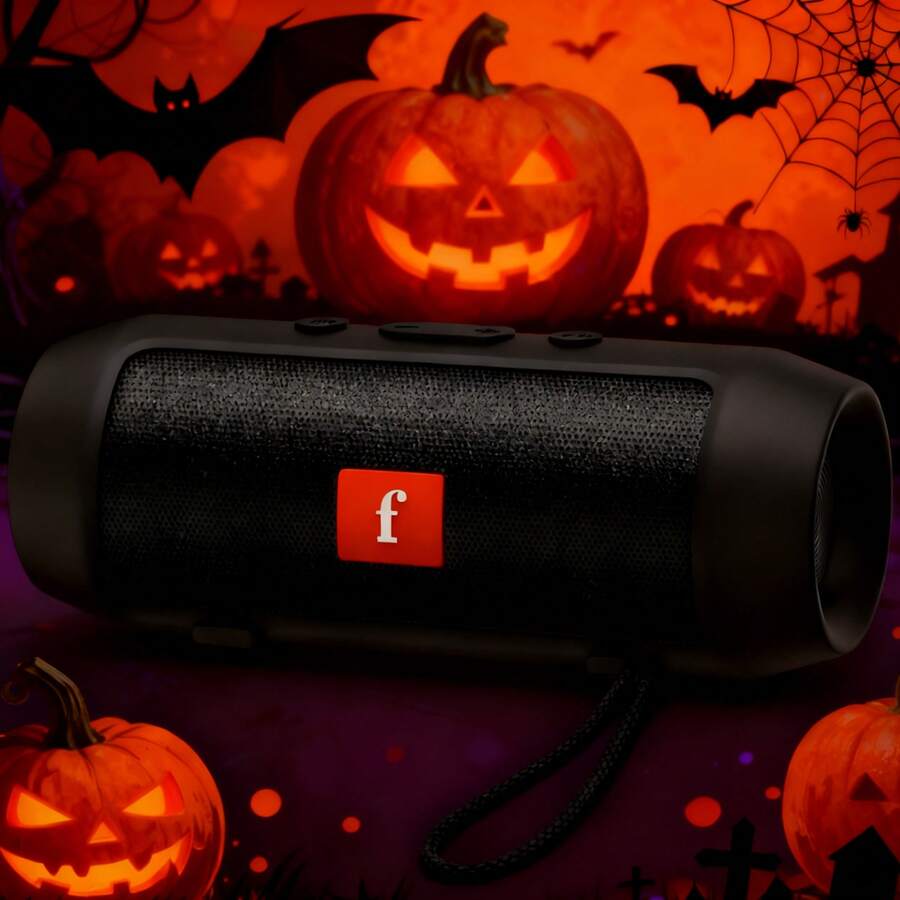 Speakers Bluetooth Wireless(Halloween Special Offer)Portable Outdoor Speaker With Hi-Fi Audio, Up To 12 Hours Battery Life - 黑色 - 查看 1