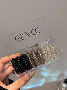 9 chiếc/hộp Dây buộc tóc xoắn ốc ombre, Phụ kiện tóc co giãn màu đen không gây hư tổn, Phụ kiện tối giản đa năng dành cho nữ, Dây buộc tóc xoắn ốc liền mạch, Dây chun co giãn cao, Dây chun buộc tóc, Quà tặng Giáng sinh, Quà tặng Giáng sinh cho nữ, Quà tặng Giáng sinh, Quà tặng, Quà tặng Giáng sinh cho người lớn, Phụ kiện tóc, Phụ kiện nữ, Quà tặng Giáng sinh, Phụ kiện tóc tuổi mới lớn, Phụ kiện tóc Giáng sinh, Ý tưởng quà tặng cho nữ, Quà tặng Giáng sinh làm đẹp, Quà tặng Giáng sinh cho nữ, Phụ kiện tóc đuôi ngựa - Nhiều màu - Xem 7