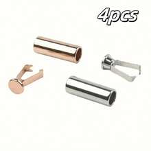 4/8 piezas de Clips de metal ajustables, fáciles de instalar - Para manualidades DIY, adecuados para cordones, cordones, pantalones, bolsas, sudaderas - Diseño compacto, sujetadores resistentes, clips ajustables, entusiastas de la artesanía