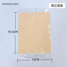 1/3/5 件纹身练习皮肤硅胶假皮双面用于永久化妆训练用品纹身配件 - 彩色 - 查看 17