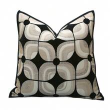 1 Stück Luxus Kissenbezug Design mit Säumen, dekorativer Überwurf Kissenbezug für Sofa, Wohnzimmer, Schlafzimmer Dekoration