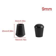 4件圆形家具脚垫椅子桌子沙发防滑静音橡胶腿垫木地板防刮保护垫 - 黑色 - 查看 8