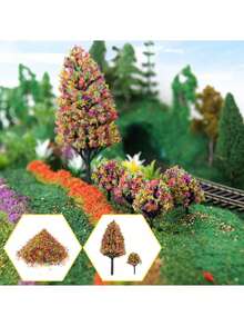 30G DIY Model Train Grass Railway Tree Foliage Leaves For Ho Scale Train Railway Scenery Diorama Mesh Railroad - As Photo - View 7