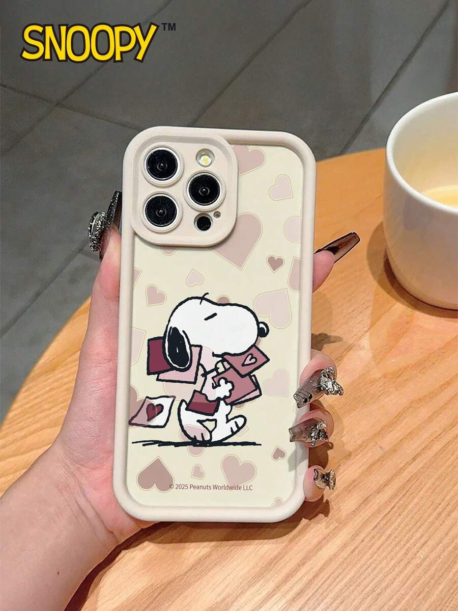 A Cartoon Anime SNOOPY Sky Eye Step Antique White Anti-Drop Tpu Material Phone Case Can Be Given As A Holiday Gift. It Is Suitable For Iphones. The New Phone Case Is Suitable For Phone13/14/15/16/17Pro Max And Phone Case - 彩色 - 查看 1