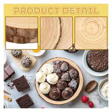 FSWCCK 2 Pack Nature Unfinished Round Wood Slices, 8-9 Inches Wooden Circle, Large Wood Slabs For Weddings Centerpieces Dr And DIY Painting Crafts 8"-9" - 多色27 - 查看 5