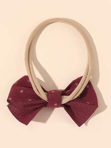 5 chiếc băng đô nhung cho bé màu đỏ rượu vang, băng đô cho trẻ mới biết đi, trẻ sơ sinh, băng đô nylon co giãn, băng đô nhung cao cấp cho mùa thu đông, phụ kiện tóc cho bé - Nhiều màu - Xem 5