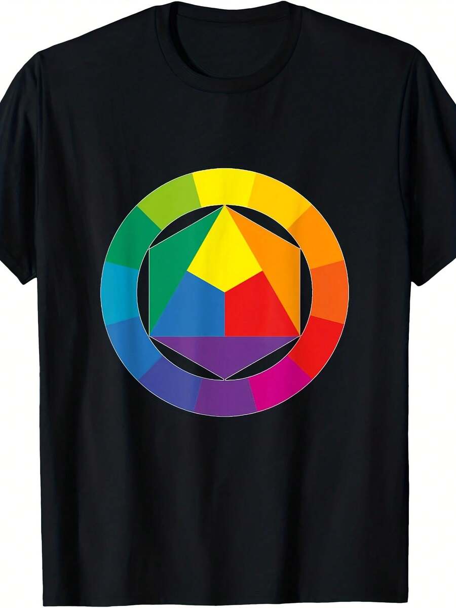 Color Wheel Palette Shirt Artist Painter Art Teacher Tshirt T-Shirt - 款式13 - 查看 1