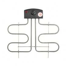 Barbacoa eléctrica doméstica americana, máquina de barbacoa para exteriores, parrilla eléctrica popular para cenas, pequeños electrodomésticos, parrilla para barbacoa - Tipo de Enchufe A USA (110-127V) - Ver 5