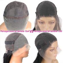 bling hair Hair Hidden Strap Kinky Straight Invisible Drawstring Flexible Glueless Human Hair Wigs Pre Plucked Pre Cut 360 Full Lace Front Wigs Human Hair 24 Inch Full Lace Kinky Straight Wigs For Women Straight 180% Density Natural Black - Natural Black - 查看 4