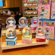 (Random 1PC)Crayon Shin-Chan Fairy Tale Adventure Series Crystal Ball Blind Box, Official Licensed Collectible Figurine For Kids & Adults, Cute Anime Character Decoration, Surprise Mystery Box Toy, Perfect Gift For Crayon Shin-Chan Fans, Home Desk Ornament, High-Quality Resin Craft, Fashionable Cross-Border Product - Multicolor - View 1