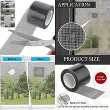 WAYAMY 700 x 5CM Cinta para Reparar Mosquiteras Ventana y Puerta, Fibra De Vidrio Cinta Adhesiva Reparación de Ventanas Tela Mosquitera Cinta De Ventana De Pantalla(default) - Tipo 1 - Ver 1
