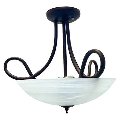 Candil De Techo, Luz Ideal, Capuchino Herrería Chocolate