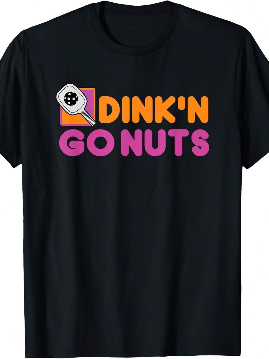 Pickleball Dink N Go Nuts Funny Pickler Player T-Shirt - 款式24 - 查看 1