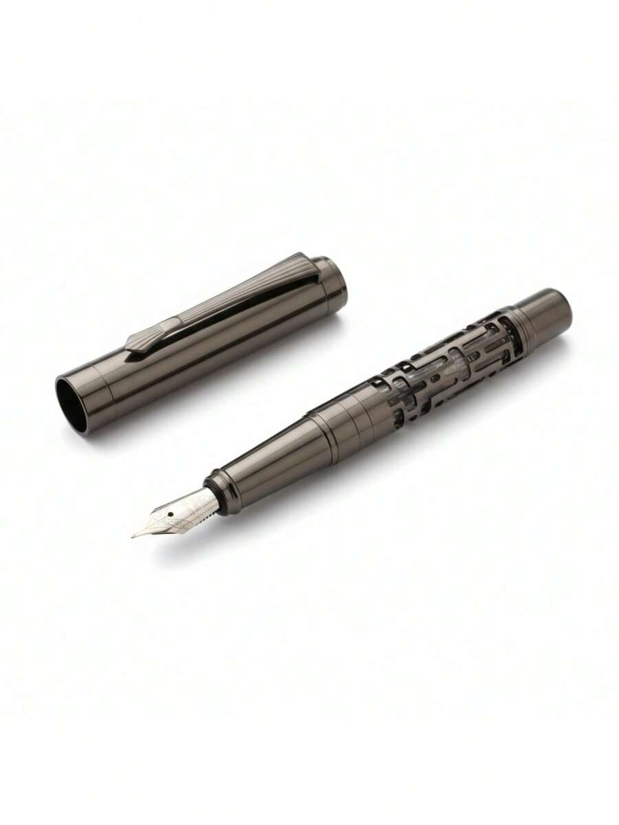 METAL FOUNTAIN PEN 0.5MM PEN SOPHISTICATED ELEGANT LUXURY - màu đen - Xem 1