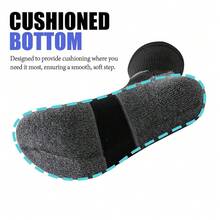JOYNÉE 5/10 Pairs Mens Lightweight Athletic Crew Socks Cushioned Breathable Long Socks For Sports Running{"Color_name":"Multicolor2(5Pairs)","Size_name":"Large"} - Nhiều màu 2 (5 cặp) - Xem 4