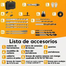 Rotomartillo Martillo Alta Potencia Industrial Con 2200w