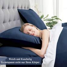 Vielit Side Sleeper Pillow Cover 40 X 145 Cm, Set Of 2 Cushion Covers, Side Sleeper Pillowcase, Soft Cushion Covers, With OEKO-TEX Certificate, Grey