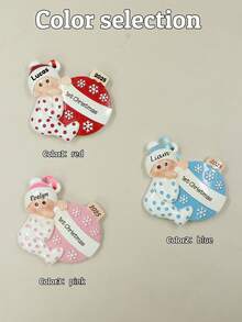 LICVIC First Christmas Ornament 2025, Custom Name Christmas Ornament, Personalized Text Christmas Tree Decoration, Ornaments, Christmas, Christmas Gifts, Christmas Decor, Customized Family Christmas Decorations, Customizable, Merry Christmas, Friend, Father, Mother, Husband And Wife