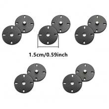 5 Sets Sew-On Snap Buttons, Invisible Metal Snap Buttons, Metal Snaps Fasteners Press Studs Buttons For Sewing Clothing, Closure Purse Handbag. (Multiple Colors And Sizes To Choose From) - Multicolor - View 16