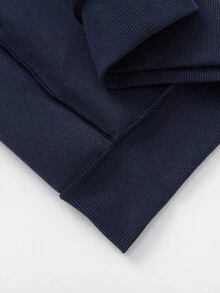 Balabala Zootopia Kids Fleece Sweatshirt, Boys & Girls 2025 Winter, Cute Warm Top - Dark Blue - View 8