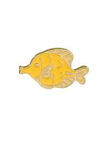 1/6pcs Alloy Cartoon Whale Brooch, Cute Ocean Series Adjustable Decorative Badge, Metal Versatile Clothing & Backpack Pin - Multicolor - View 10
