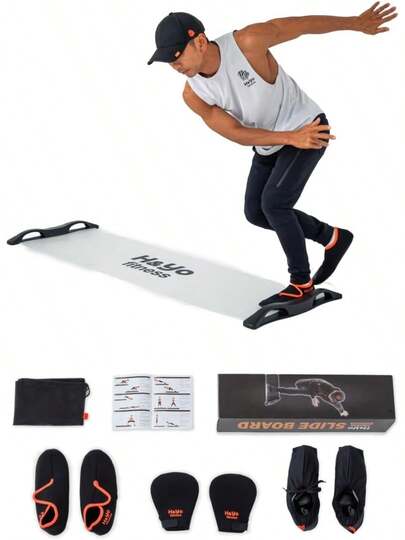 スライドボード スケートトレーニング 【23種類のエクササイズ動画付】 自宅で筋トレと有酸素運動を同時に