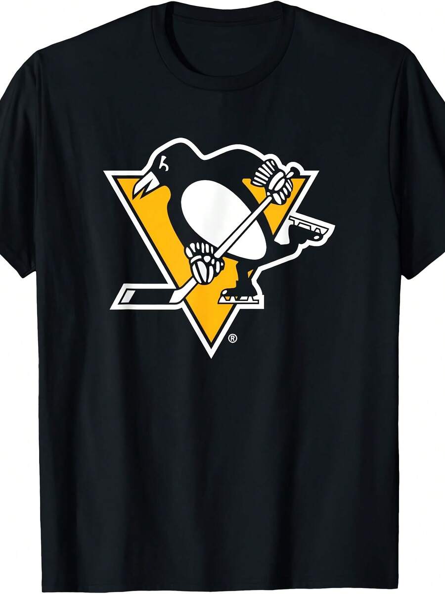 Pittsburgh Penguins Icon Black Officially Licensed T-Shirt - 款式25 - 查看 1