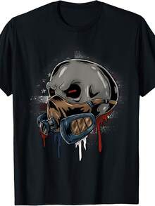 Auto Body Skull Vehicle Sprayer Automot Car Painter T-Shirt - Style 14 - View 1