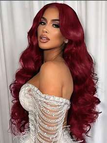 Eulisi P4/27 高光渐变色 5*5 蕾丝闭合假发 真人发 5x5 高清蕾丝闭合假发 女士真人发 已拔婴儿发 180 密度 5x5 直湿波浪蕾丝前假发 28 英寸 - 間色 - 查看 159