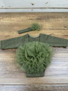 Rekwizyty do fotografii noworodkowej, spódniczka tiulowa dla dziewczynek, prezenty na baby shower