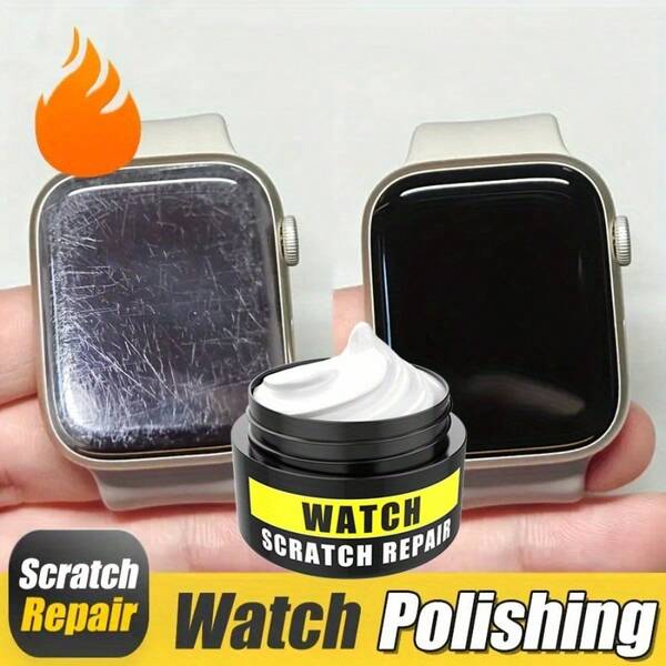 Produit de polissage pour montre, élimine les rayures sur les bracelets et les écrans, crème de renouvellement pour les cadres en métal, restaure l'éclat et élimine l'oxydation, bijoux en métal, réparation des rayures sur les surfaces en acier inoxydable
