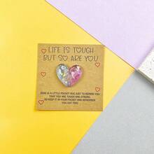 Heartfelt Resin Pocket With Inspirational Cards - Perfect For Birthdays, Weddings, Valentine's Day & More - Thoughtful Mini Gift With Encouragement Greeting Pocket Cards- Perfect Gift A Tiny Little Pocket Poem Card, Isolation Gift, Token, Thinking Of You Gift Cute Resin Animal Decoration With Encouraging Greeting Card, Special Birthday Wedding Party Valentines Gift,Christmas