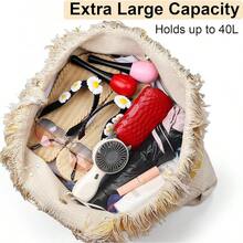 Large Multipurpose Neoprene Beach Tote Bag With Inner Pocket Women/Pool - D4-黃色 - 查看 3