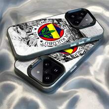Funda de teléfono Epc T-Turkey Fenerbahce-E, funda IMD para 17 16 15 14 13 12 11 Pro Max Plus, color plata - Negro - Ver 4