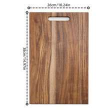 1pc Acacia Wood Cutting Board - Double-Sided, Durable And Easy To Clean, Multi-Purpose Chopping Board For Cheese, Vegetables, Meat, Bread, Fruit, Nuts, Steak, Sushi, Home Kitchen, Restaurant, Food Contact , Easy To Wash, Outdoor Camping Use - Wood Color - View 15