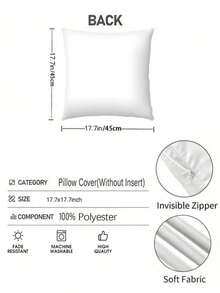 4 件装情人节抱枕套 - 柔软红色爱心装饰抱枕套，印有浪漫爱情语录，尺寸 17 x 17.7 英寸，不含枕芯，适用于沙发、卧室或家居装饰，情人节抱枕套 - 彩色 - 查看 7