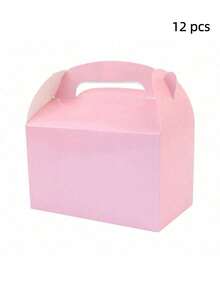 12 piezas de cajas de papel plegables para regalo, adecuadas para joyería, dulces, envasado de postres - multicolor - Ver 16